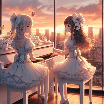 アニメ 女の子 ピアノ Anime Girls Piano