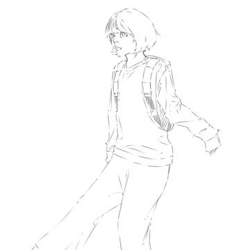 リュック女性