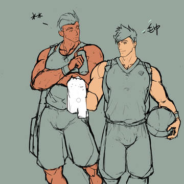 Alex and his teammate