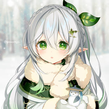 雪とナヒーダちゃん