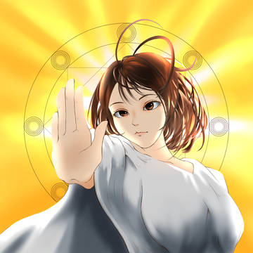 富永美杜誕生日ケーキのイラスト