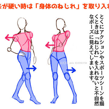 ポーズが硬いときの対処法