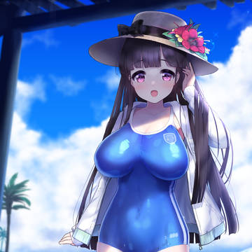 プライベートビーチで・・・