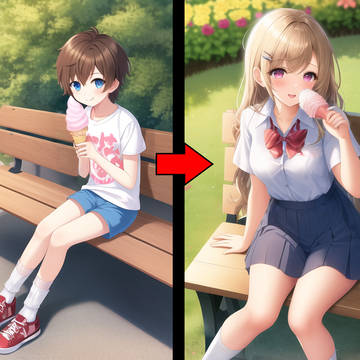 Icecream Boy to School Girl TSF
