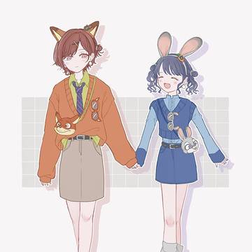🦊🐰コーデ 夢の国デート