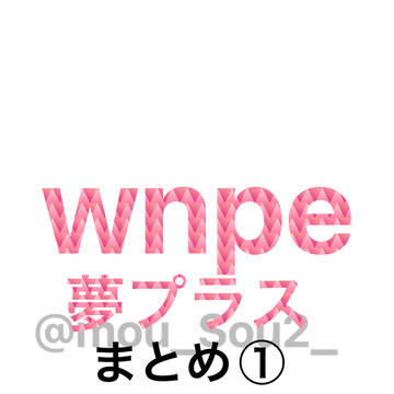 wnpe夢プラスまとめ①