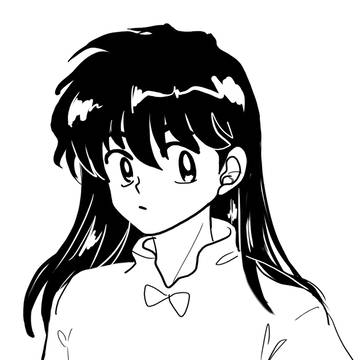 Ranma w hair down