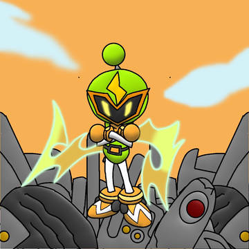 プラズマボンバー(ボンバーマンキャライラスト五体目)
