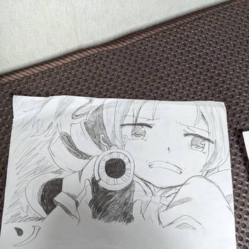 確か初めて鉛筆で模写したときのマミさん