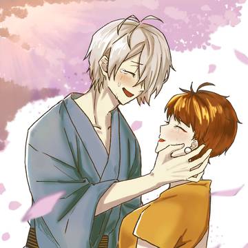 桜の木の下で