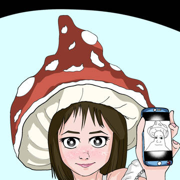 Mushroom lady