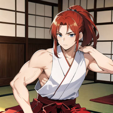 ポニーテール男子2