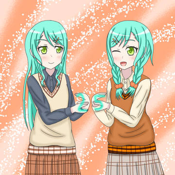 双子コーデさよひな