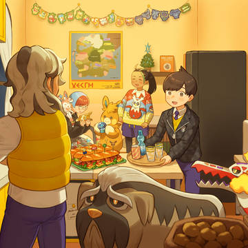寮部屋でパーティー