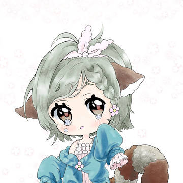 泣いてるリス