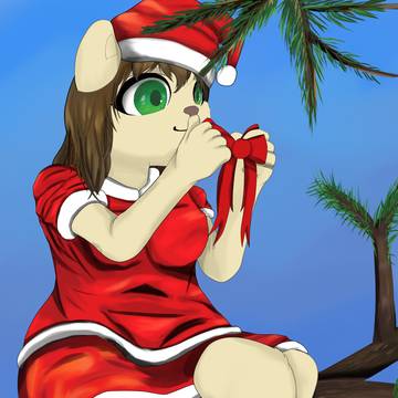クリスマスツリーと一緒に