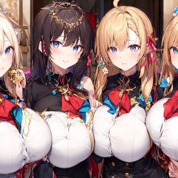 Four big boobs