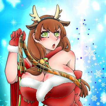 うちの子でクリスマスイラスト