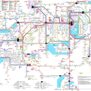 スイス鉄道路線図 2024