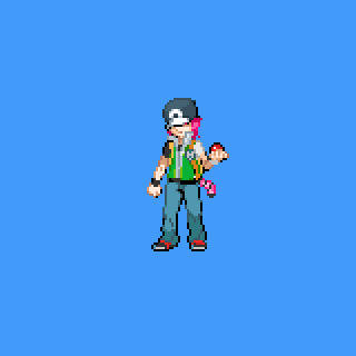 Vtuber　白虎えまさんドット絵レッド風