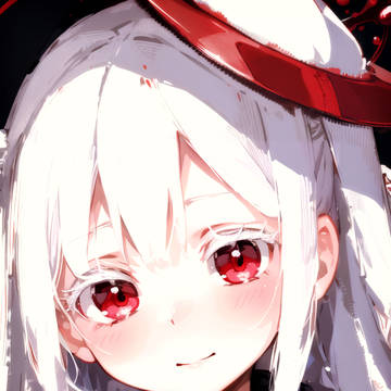White eyelash.
