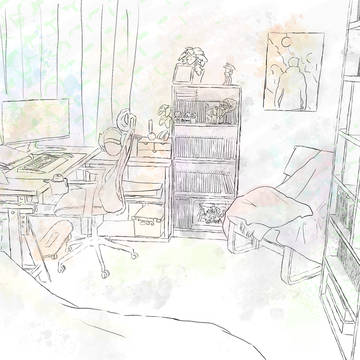 my bedroom sketch