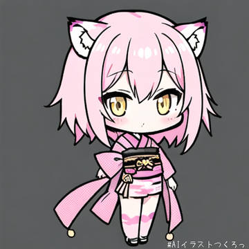 白虎えまさんAI生成とドット絵