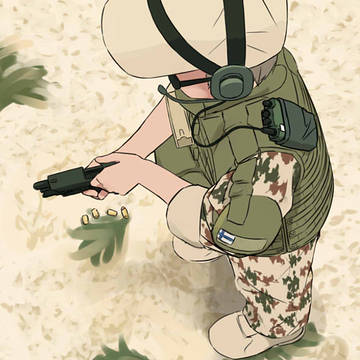 フィンランド兵とレオ2マークスマン
