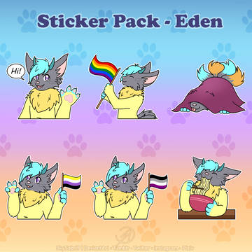 🐾 Sticker pack Eden 2 🐾