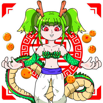 【年越しイラスト2024】神龍ちゃん🐉