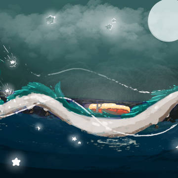 Starry night (spirited away)