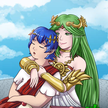 (Commission) Palutena and DDD