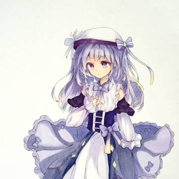 紫色系少女