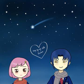 夜ノ介とマリィ