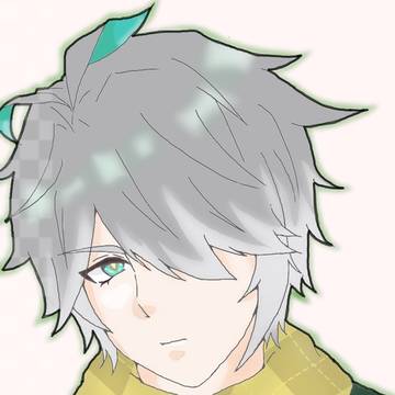 年賀状で描いたアルハイゼンさん