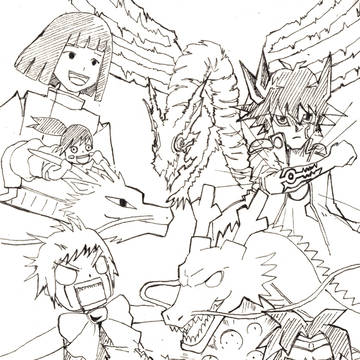 辰年イラスト　好きなものを描いただけ