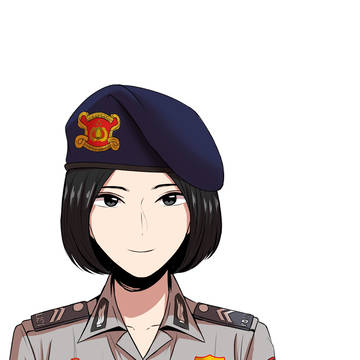 Indonesian Police Woman