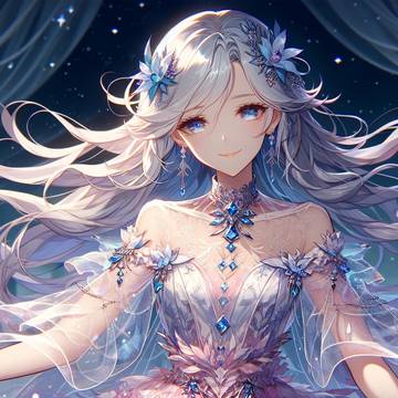 蓝色头发