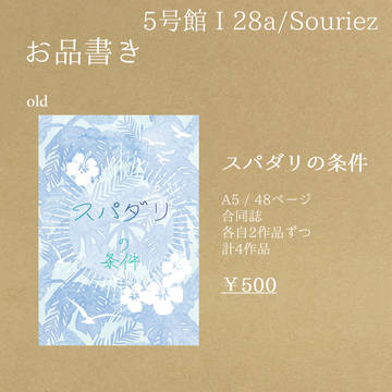 【1/7大阪インテ】全空の覇者28 お品書き【ジクグラ】