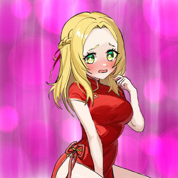 チャイナドレスを着たオルレアン