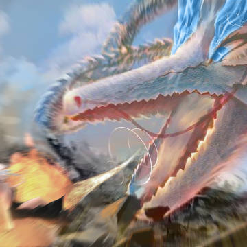 画龙裂开