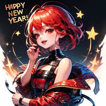 月虫的新年贺图