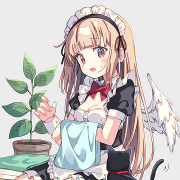 黒猫とメイドさん