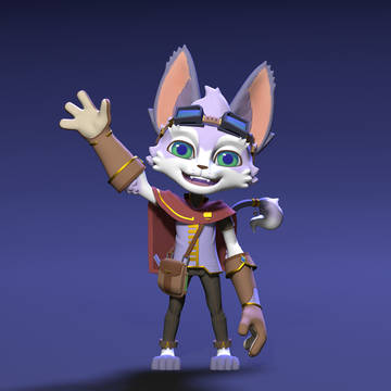 Fluffy mascot