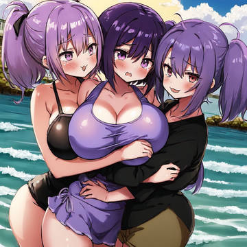 メスガキの間に挟まるロリ爆乳