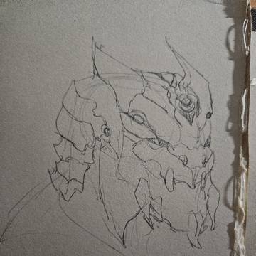 Lizard face doodle