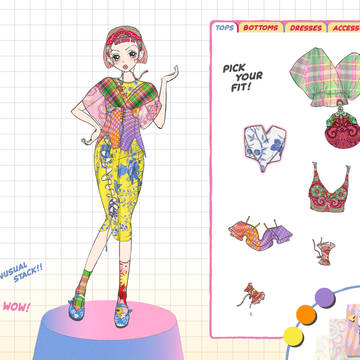 Dress-up game design