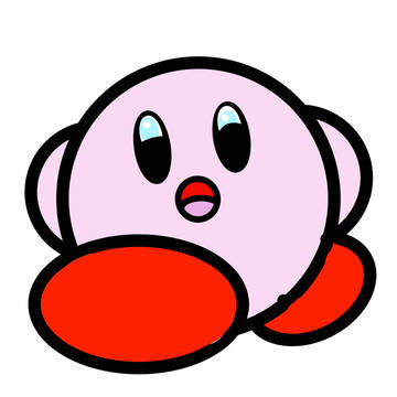 丸定規でカービィ描いた