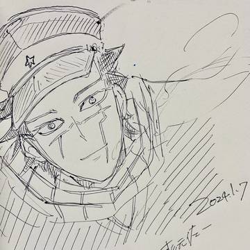 金カム　初描き