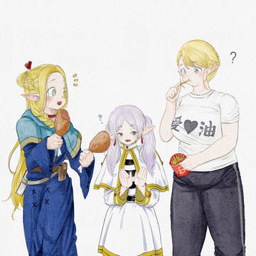 食べるエルフはかわいい